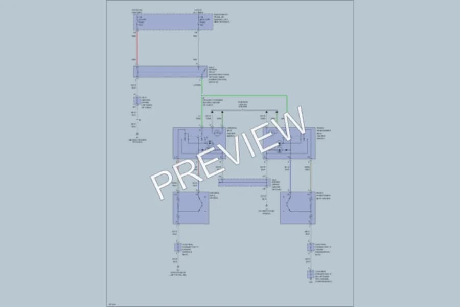 2003 Lexus RX300 Power Seats wiring diagram preview
