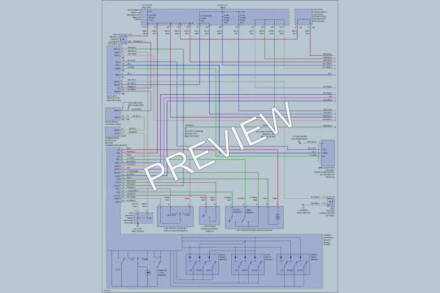 2003 Lexus RX300 Power Windows wiring diagram preview