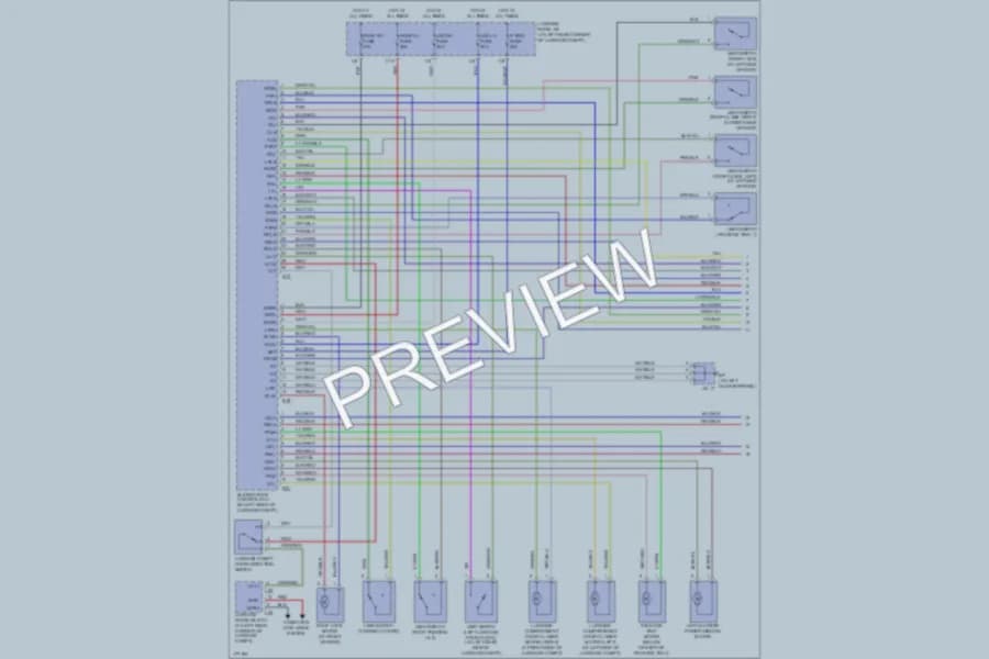 2003 Lexus SC430 Power Top Sunroof wiring diagram preview