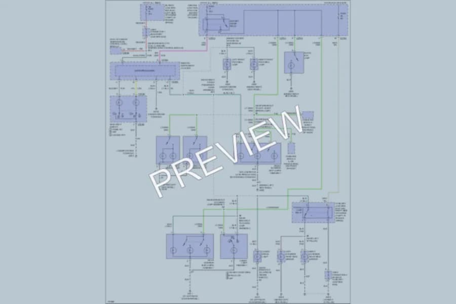 2003 Lincoln Aviator Interior Lights wiring diagram preview