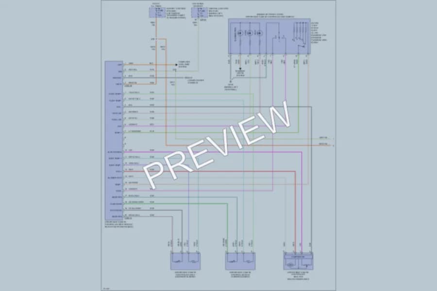 2003 Lincoln Aviator Power Seats wiring diagram preview
