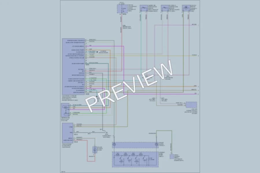 2003 Lincoln Blackwood Air Conditioning wiring diagram preview