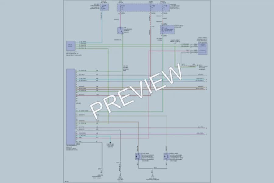 2003 Lincoln Blackwood Electronic Suspension wiring diagram preview