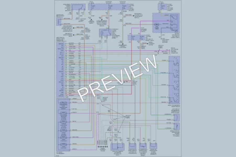 2003 Lincoln Blackwood Transmission wiring diagram preview