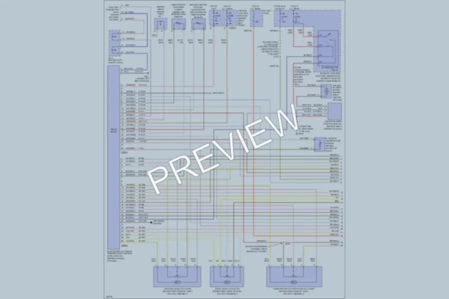 2003 Lincoln LS Air Conditioning wiring diagram preview
