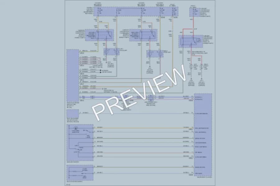 2003 Lincoln LS Headlights wiring diagram preview