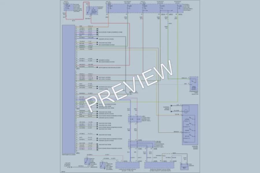 2003 Lincoln LS Instrument Cluster wiring diagram preview