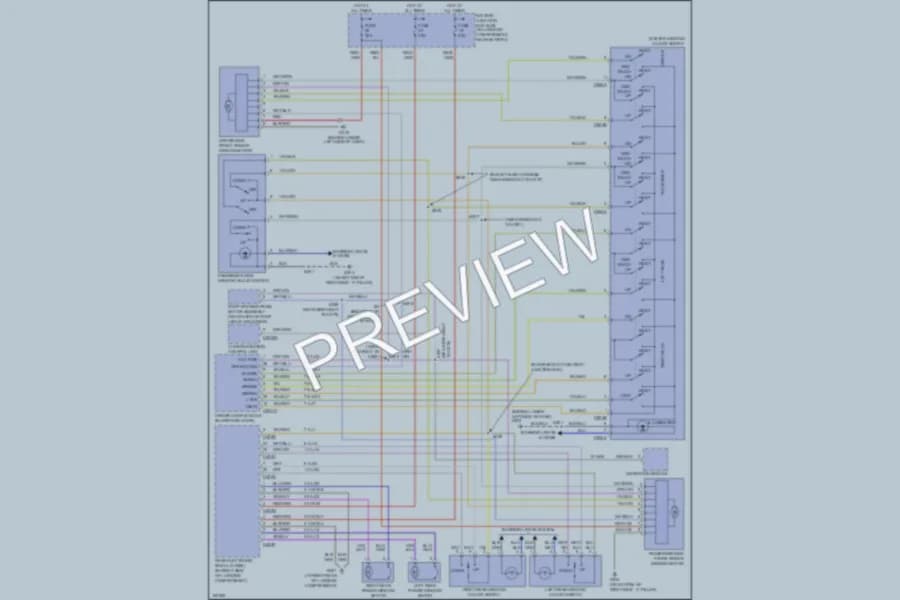 2003 Lincoln LS Power Windows wiring diagram preview