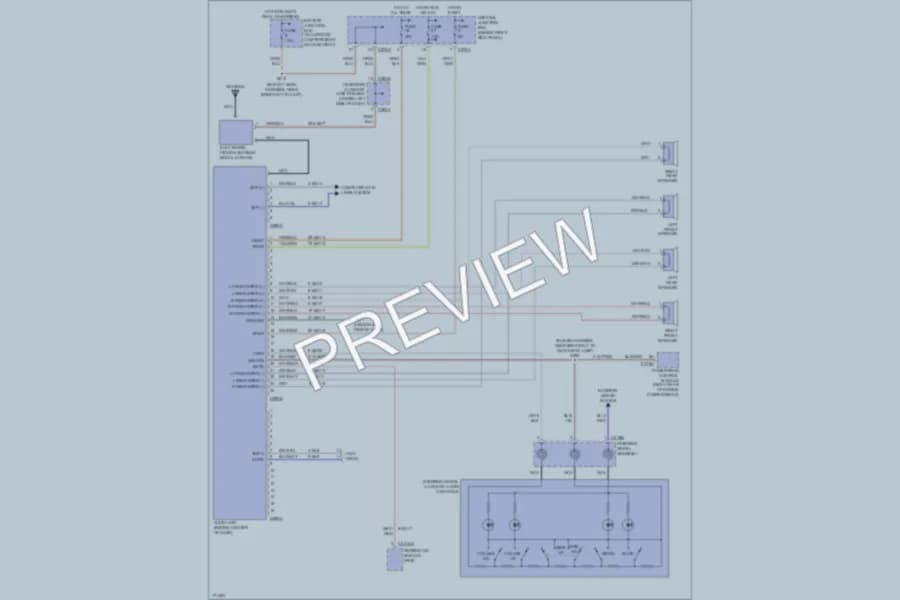 2003 Lincoln LS Radio wiring diagram preview