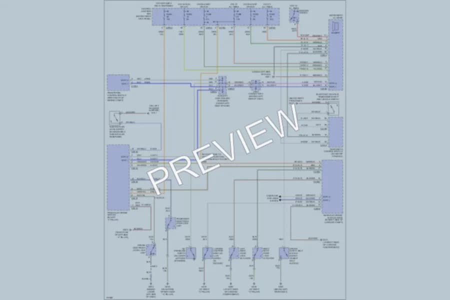 2003 Lincoln LS Warning Systems wiring diagram preview