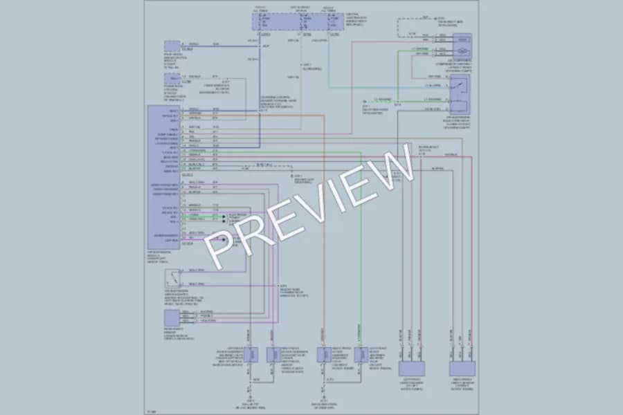 2003 Lincoln Navigator Electronic Suspension wiring diagram preview
