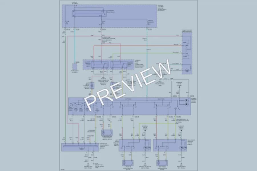 2003 Lincoln Navigator Power Windows wiring diagram preview