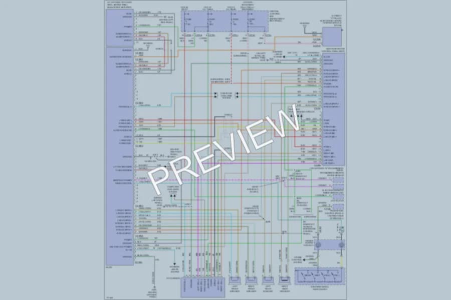 2003 Lincoln Navigator Radio wiring diagram preview