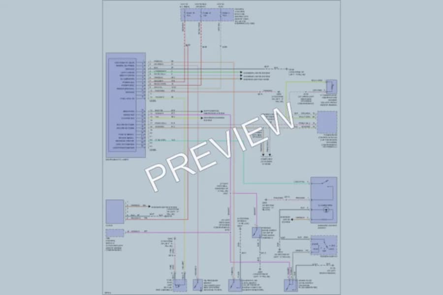 2003 Lincoln TownCar Instrument Cluster wiring diagram preview