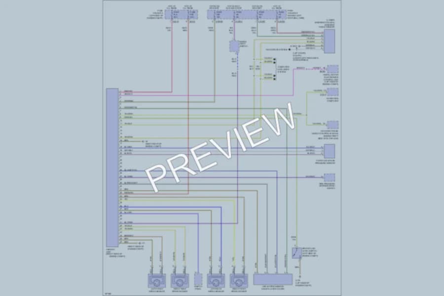 2003 MINI Cooper Anti Lock Brakes wiring diagram preview