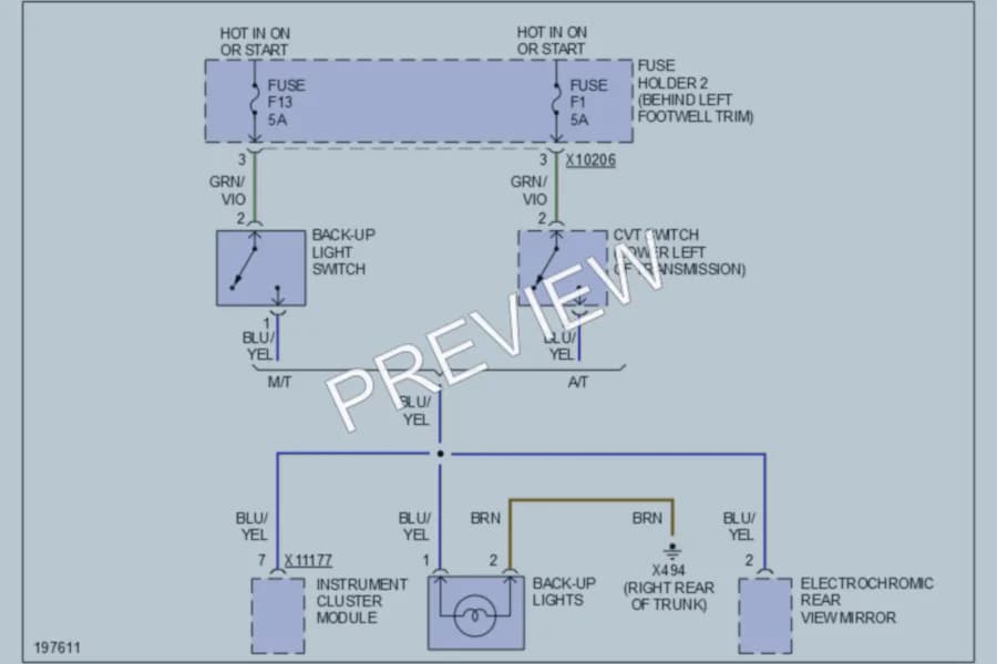 2003 MINI Cooper Exterior Lights wiring diagram preview