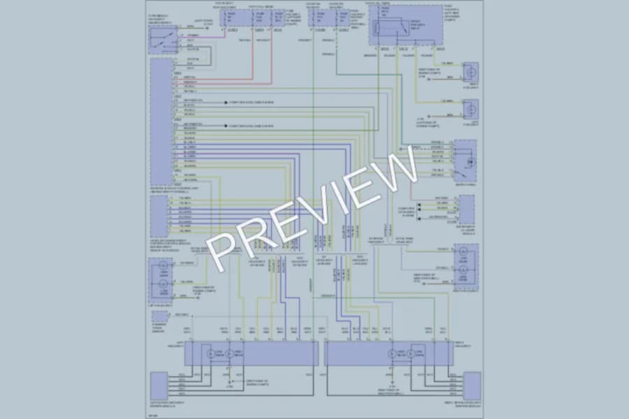 2003 MINI Cooper Headlights wiring diagram preview