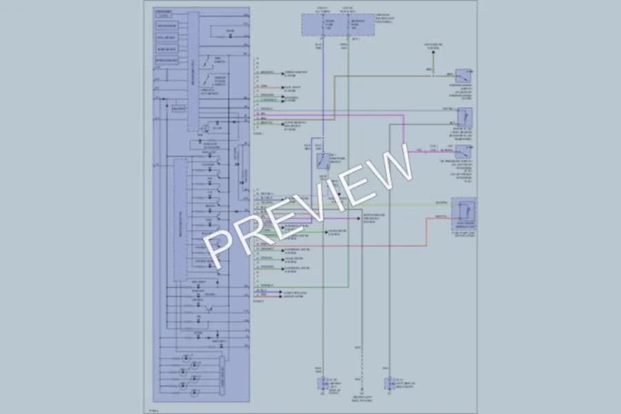 2003 Mazda 6 Instrument Cluster wiring diagram preview