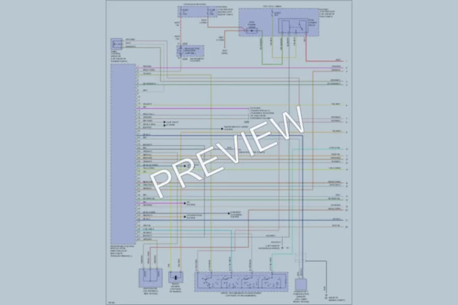 2003 Mazda B2300 Engine Performance wiring diagram preview