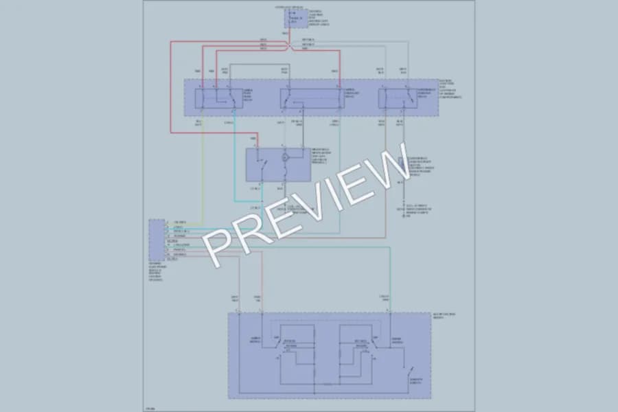 2003 Mazda B2300 Wiper Washer wiring diagram preview