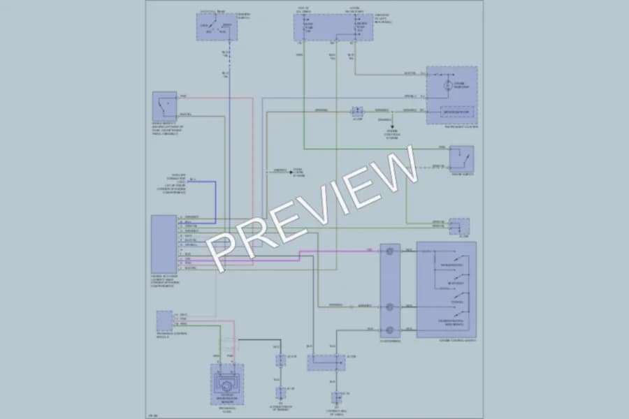 2003 Mazda MPV Cruise Control wiring diagram preview