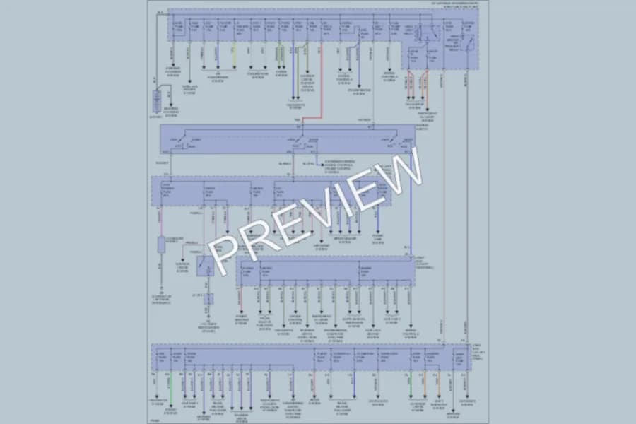 2003 Mazda MPV Power Distribution wiring diagram preview