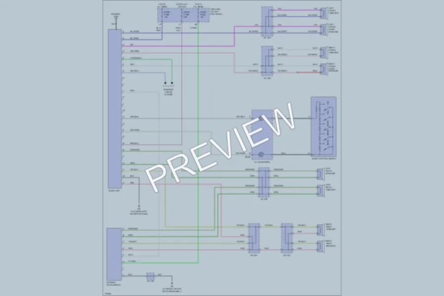 2003 Mazda MPV Radio wiring diagram preview