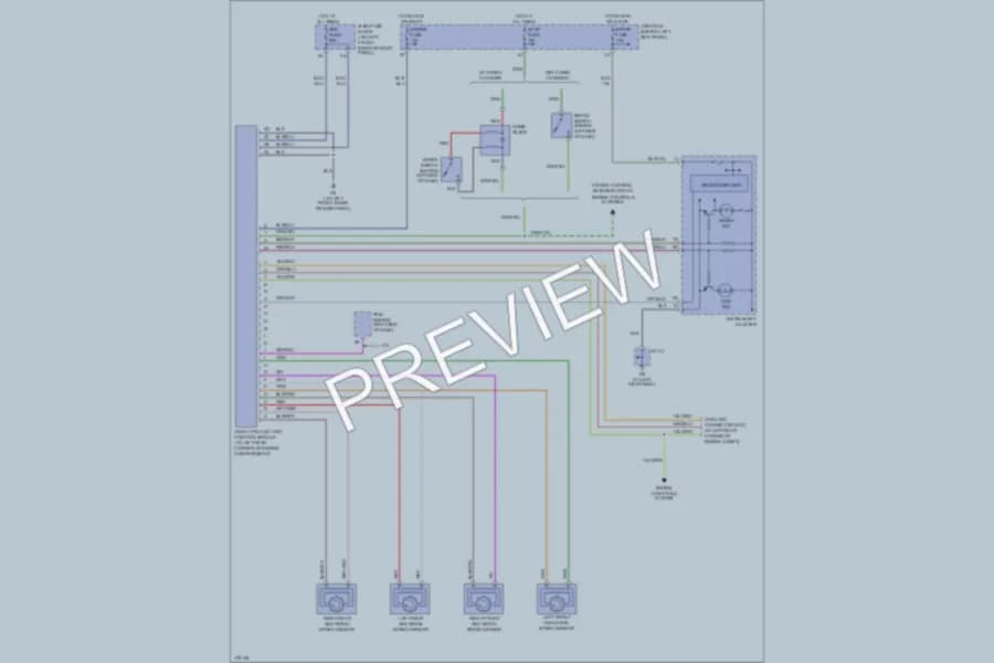 2003 Mazda Protege Anti Lock Brakes wiring diagram preview