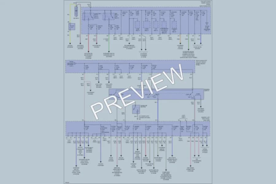 2003 Mazda Protege Power Distribution wiring diagram preview