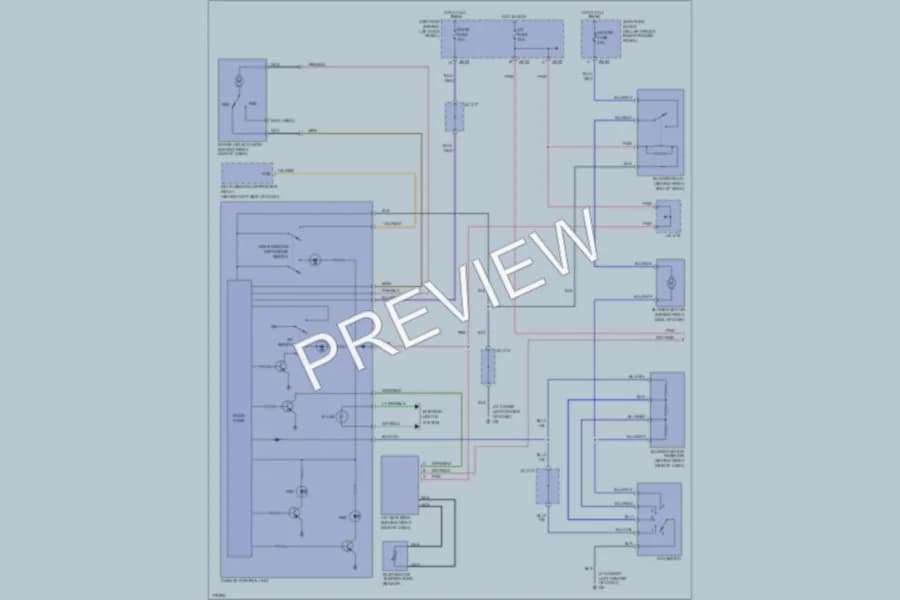 2003 Mazda Protege5 Air Conditioning wiring diagram preview
