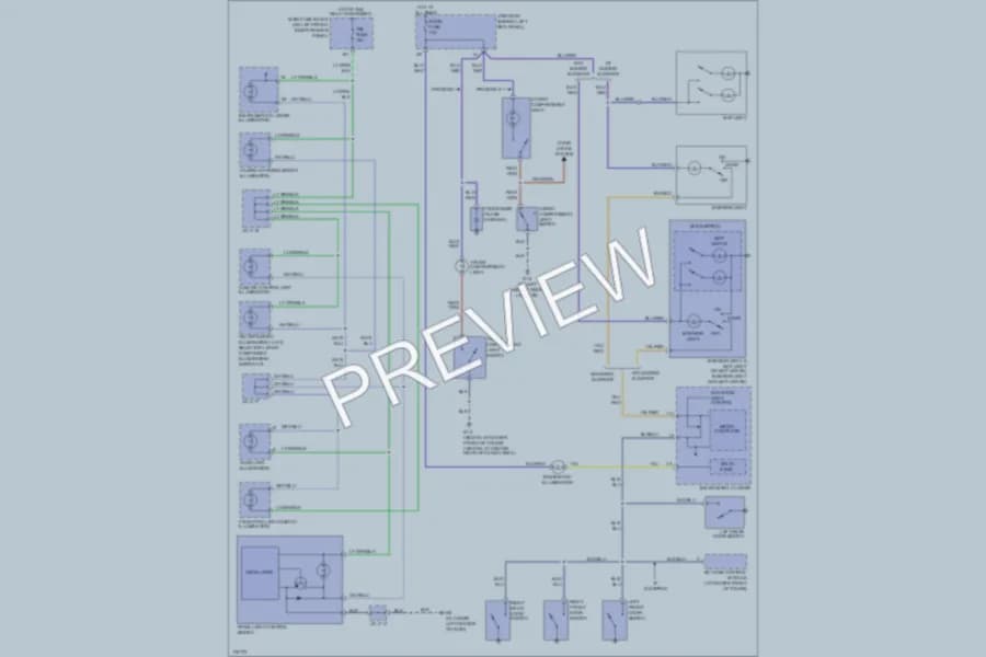 2003 Mazda Protege5 Interior Lights wiring diagram preview