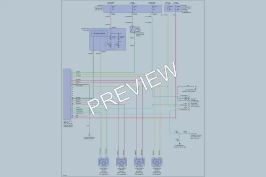 2003 Mazda Tribute Anti Lock Brakes wiring diagram preview