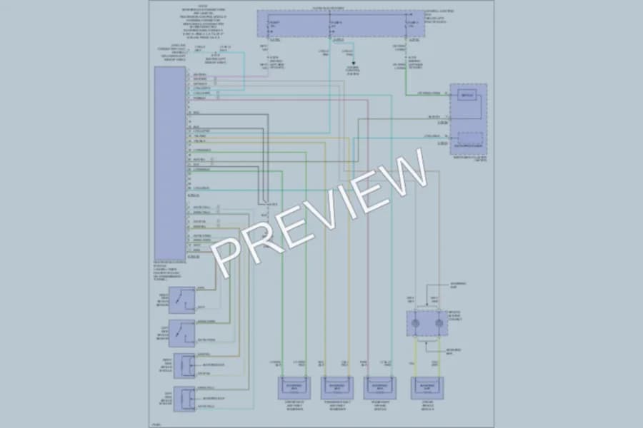2003 Mazda Tribute Supplemental Restraints wiring diagram preview
