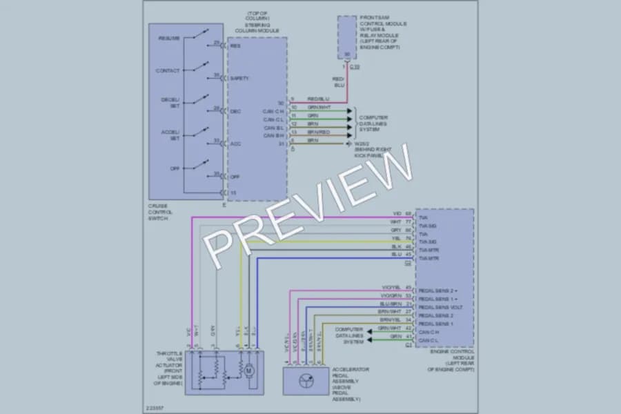 2003 MercedesBenz C320 Cruise Control wiring diagram preview