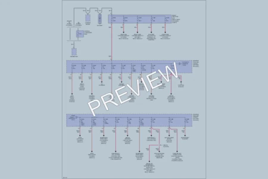 2003 MercedesBenz C320 Power Distribution wiring diagram preview