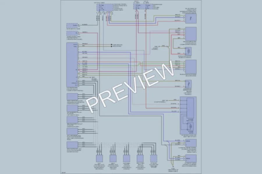 2003 MercedesBenz CLK320 Air Conditioning wiring diagram preview