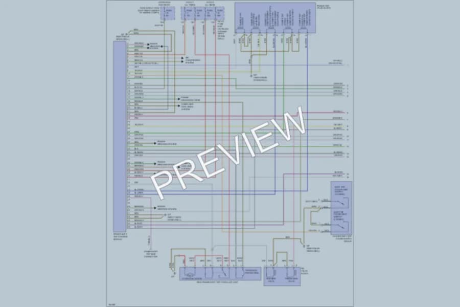 2003 MercedesBenz CLK320 Power Top Sunroof wiring diagram preview