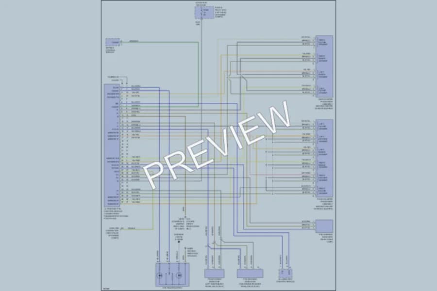 2003 MercedesBenz CLK430 Navigation wiring diagram preview