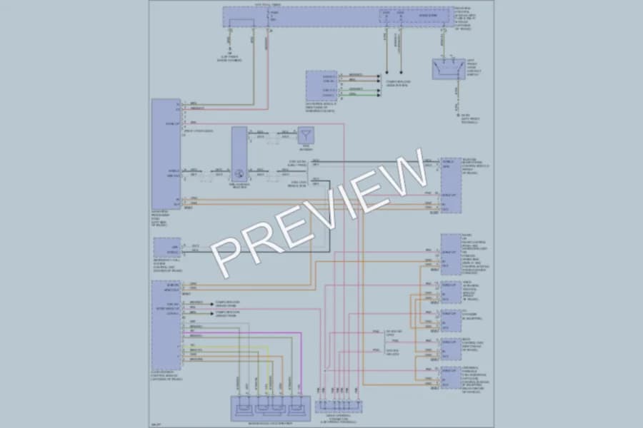2003 MercedesBenz E320 Navigation wiring diagram preview