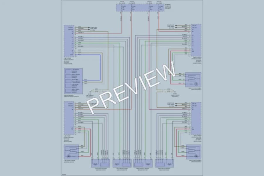 2003 MercedesBenz E320 Power Windows wiring diagram preview
