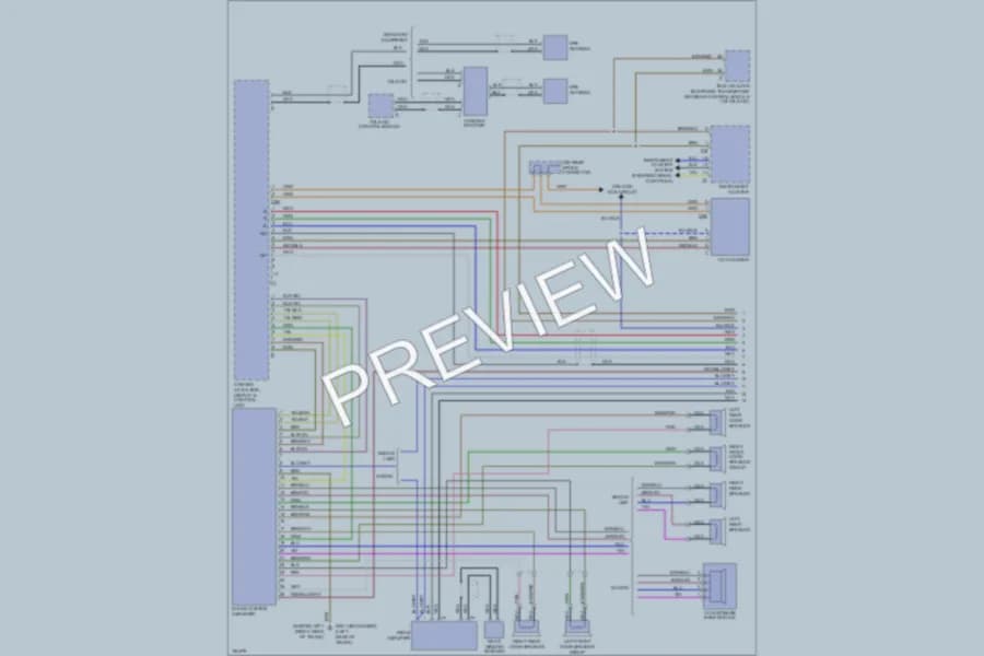 2003 MercedesBenz E320 Radio wiring diagram preview