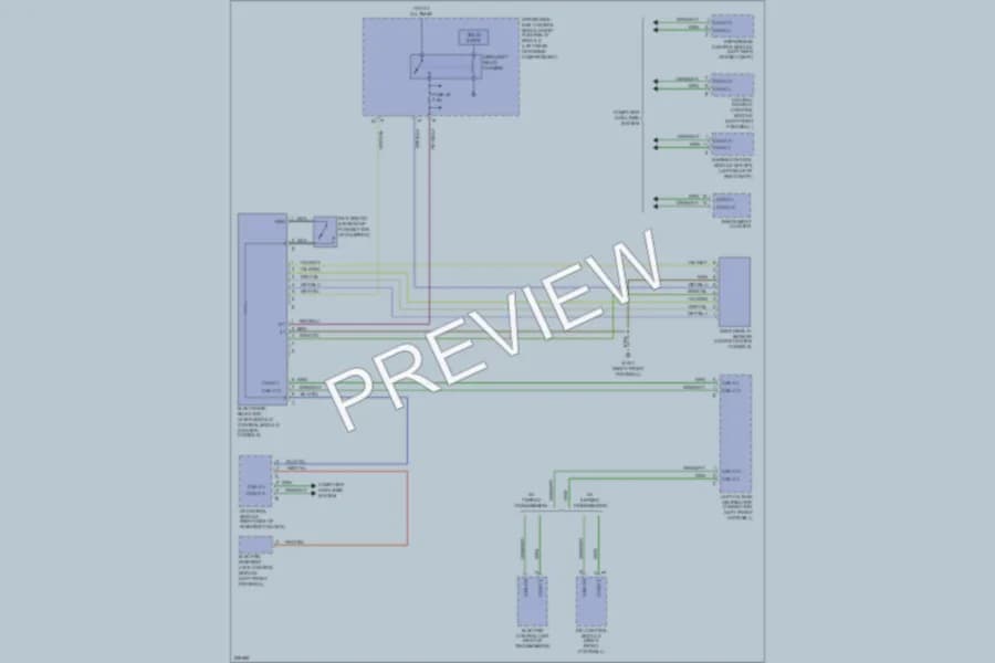 2003 MercedesBenz E320 Shift Interlock wiring diagram preview