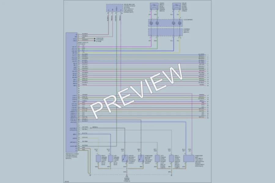 2003 MercedesBenz E320 Supplemental Restraints wiring diagram preview
