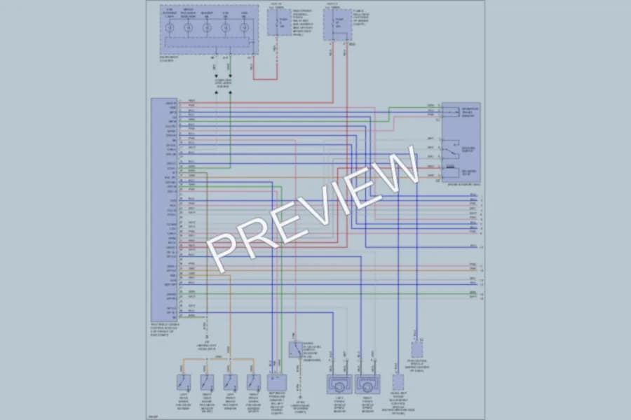 2003 MercedesBenz ML320 Anti Lock Brakes wiring diagram preview