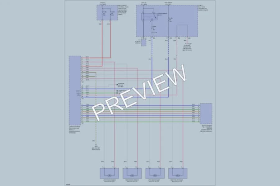 2003 MercedesBenz ML320 Power Windows wiring diagram preview