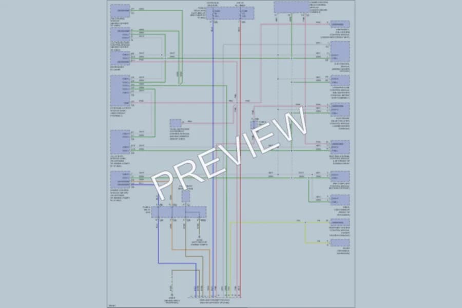 2003 MercedesBenz ML350 Computer Data Lines wiring diagram preview