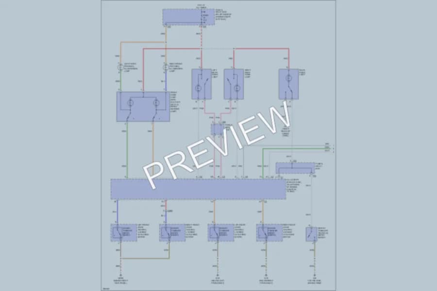 2003 MercedesBenz ML350 Interior Lights wiring diagram preview