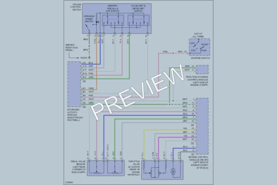 2003 MercedesBenz ML500 Cruise Control wiring diagram preview