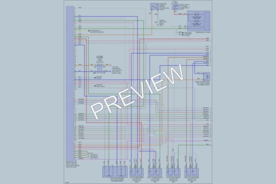 2003 MercedesBenz ML500 Engine Performance wiring diagram preview