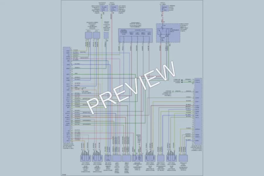 2003 MercedesBenz S500 Electronic Suspension wiring diagram preview